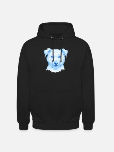 dog hand drwan - Unisex Hoodie - Schwarz