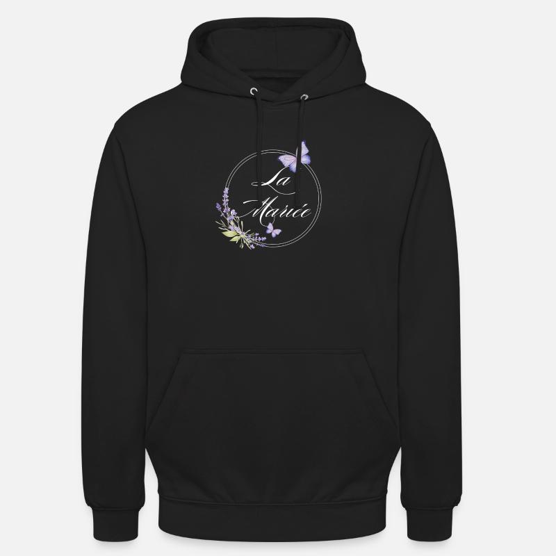Der Braut-Schmetterling - Braut-Geschenkidee - Unisex Hoodie - Schwarz