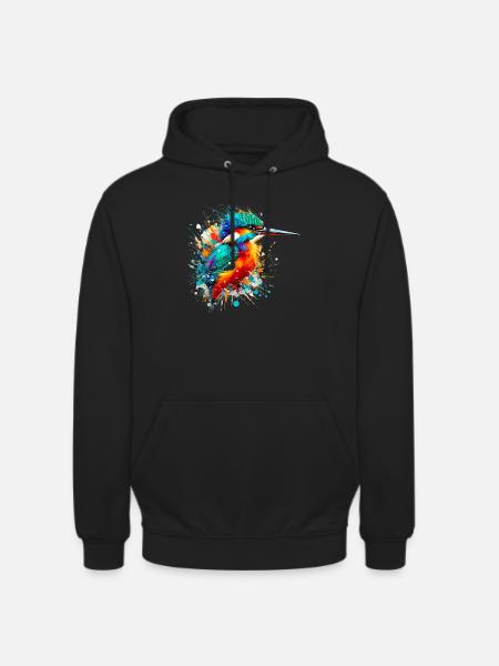 Eisvogel - Unisex Hoodie - Schwarz