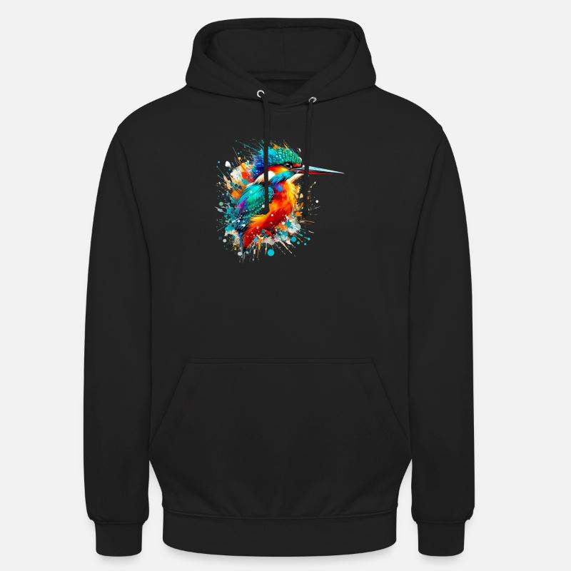 Martin-pêcheur - Sweat-shirt à capuche unisexe - noir