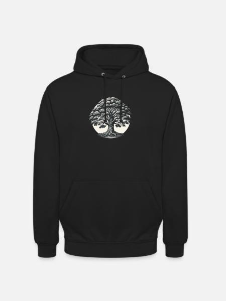 Eternal Wisdom Tree - Unisex Hoodie - black