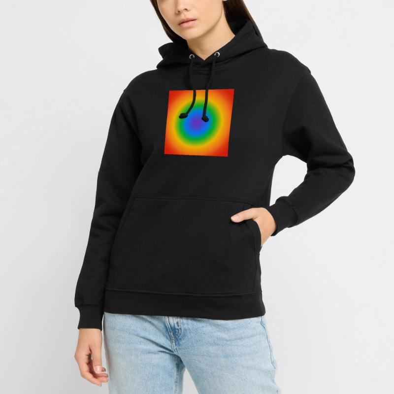 Rainbow Circle Gradient Colors Pride Merch Unisex Hoodie