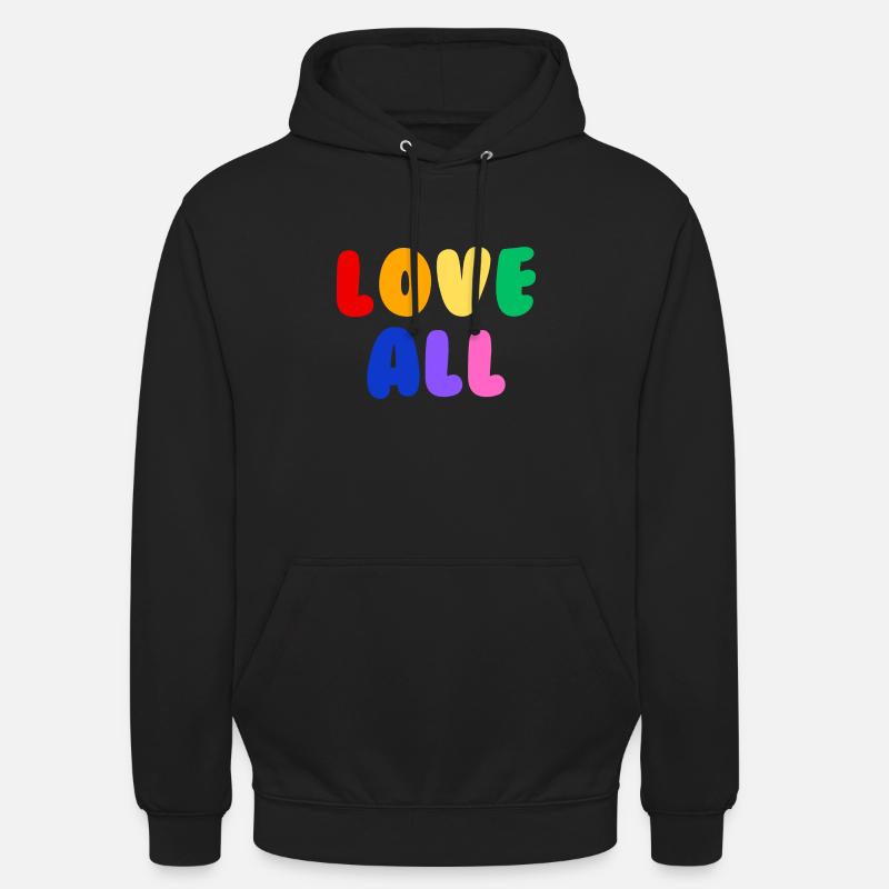 Amour à tous Pride - Sweat-shirt à capuche unisexe - noir