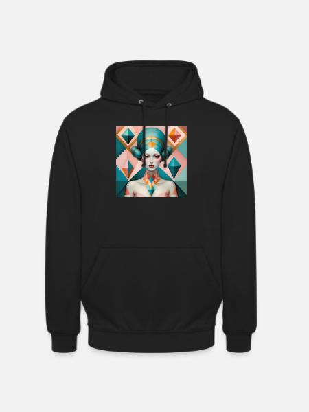 Celestia, Digitale Malerei - Unisex Hoodie - Schwarz