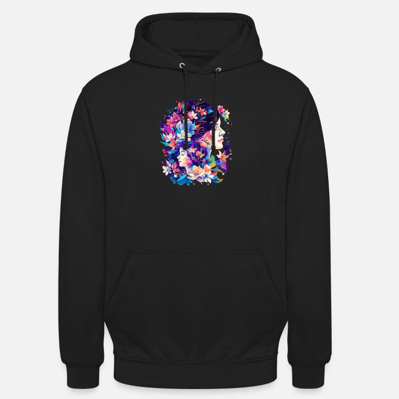 Mutter und Tochter - Unisex Hoodie - Schwarz