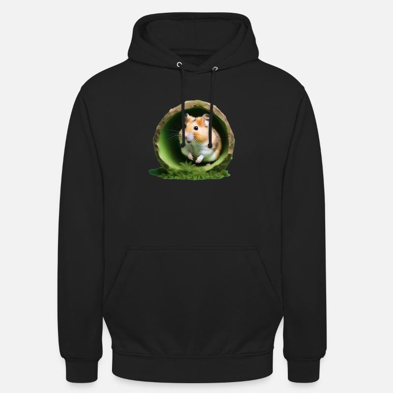 Hamster - Sweat-shirt à capuche unisexe - noir