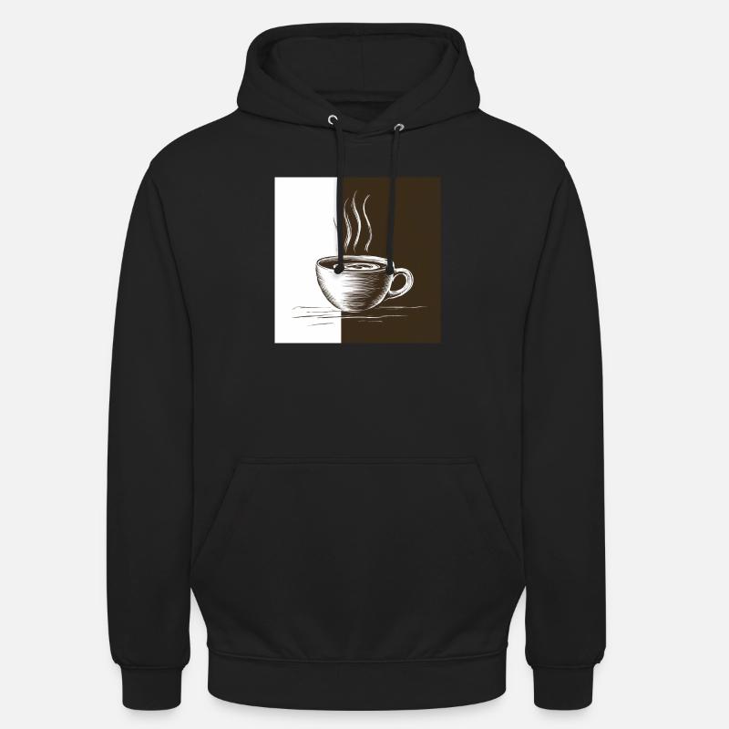 Kaffeezeit - Unisex Hoodie - Schwarz