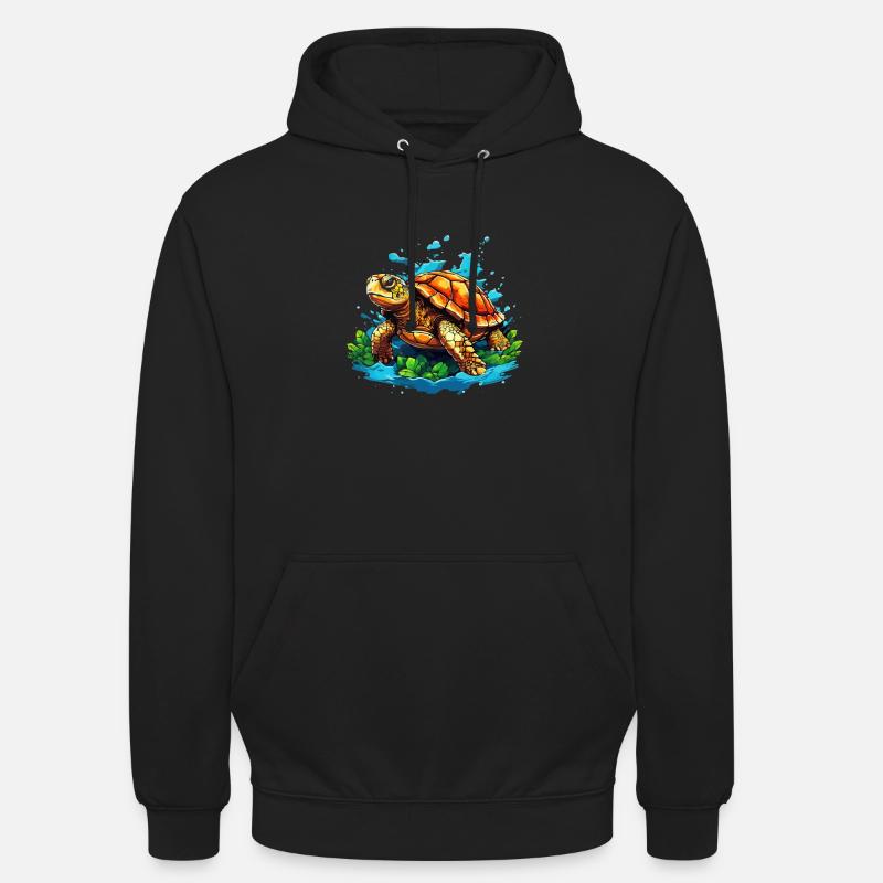 Coole Schildkröte - Unisex Hoodie - Schwarz
