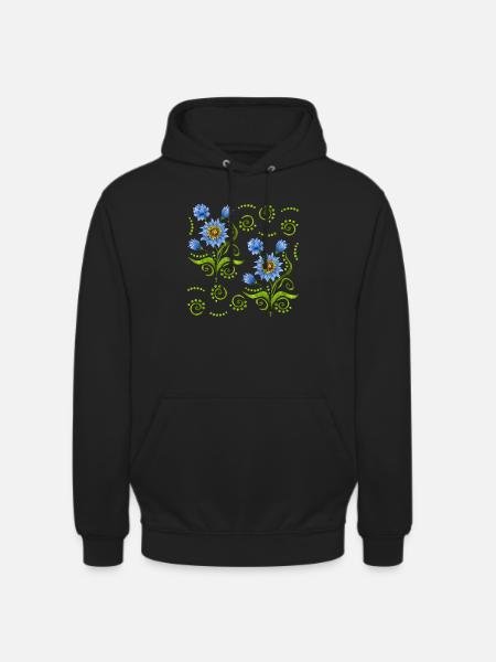 Blume - Unisex Hoodie - Schwarz