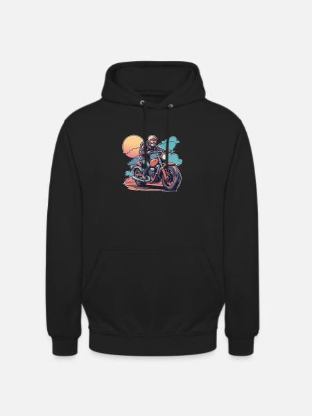 Moto Rouge Moto - Sweat-shirt à capuche unisexe - noir