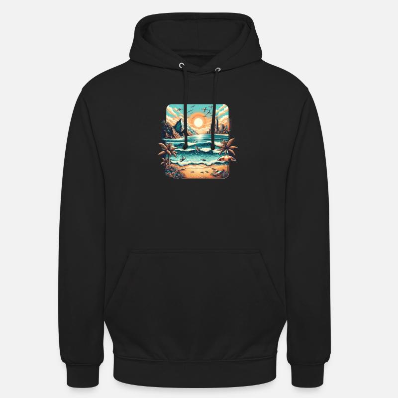 Beachlife - Unisex Hoodie - Schwarz