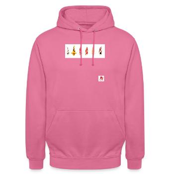 KOI - Unisex Hoodie - Pink - Vorne - Alina (178cm) & Michal (187cm)