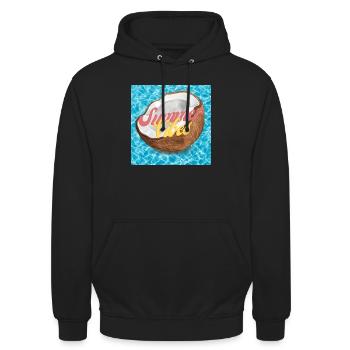 Summer Vibes - Unisex Hoodie - black - Front - Alina (178cm) & Michal (187cm)