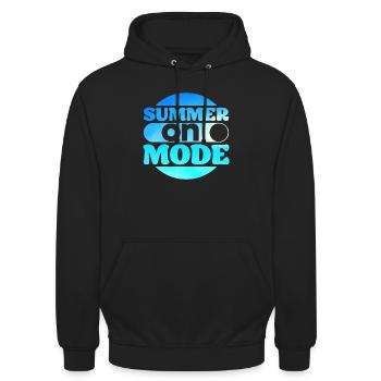 Summer Mode On - Unisex Hoodie - black - Front - Alina (178cm) & Michal (187cm)