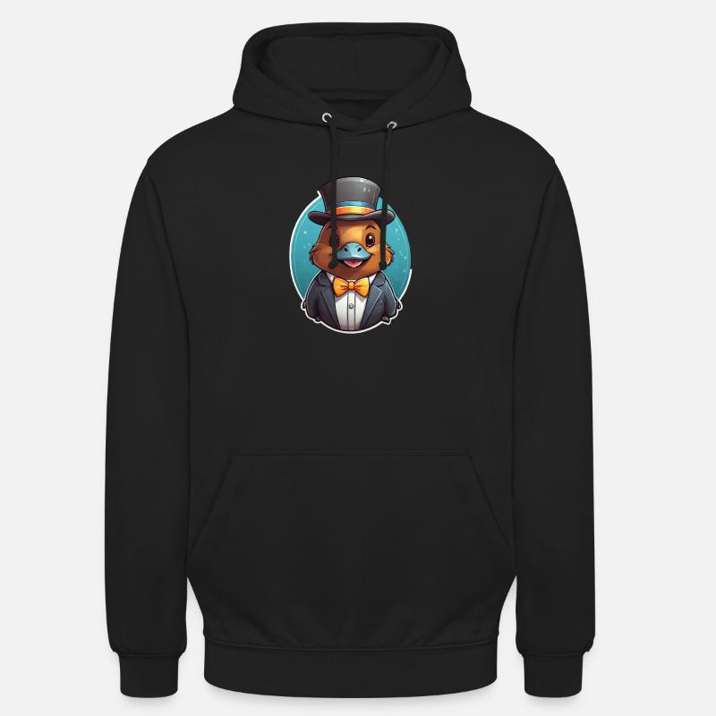 Lustiges Schnabeltier Comic - Unisex Hoodie - Schwarz