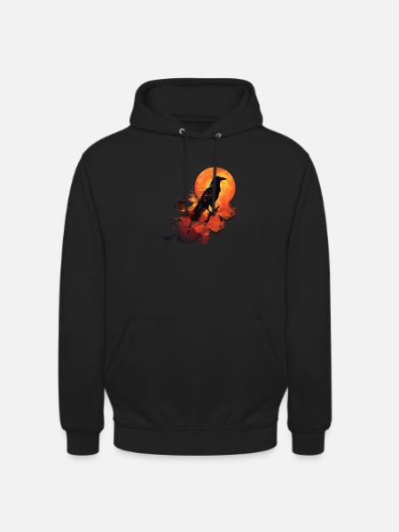 Raven Fire - Unisex Hoodie - black