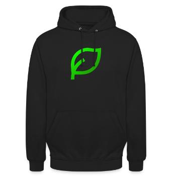 Leaves - Unisex Hoodie - Schwarz - Vorne - Alina (178cm) & Michal (187cm)