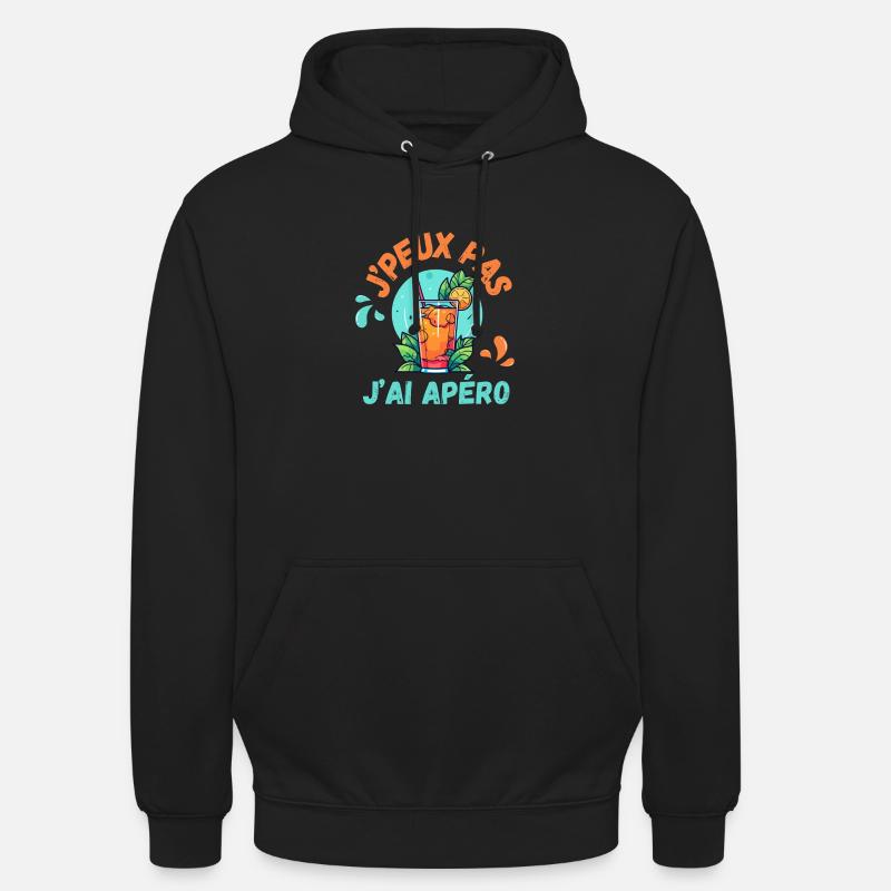 J’PEUX PAS JAI APÉRO - Sweat-shirt à capuche unisexe - noir