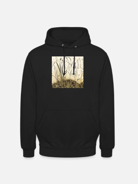 Wildblumenwiese - Unisex Hoodie - Schwarz