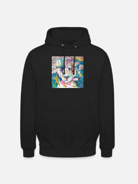 Kosmos Löwe - Unisex Hoodie - Schwarz
