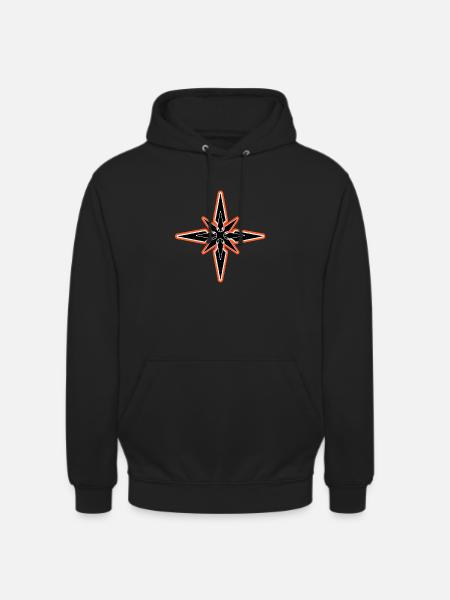 Black star - Sweat-shirt à capuche unisexe - noir