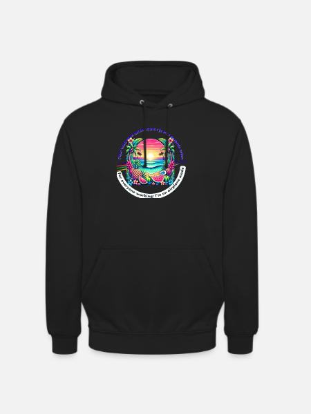 Holidays without wifi - Unisex Hoodie - black