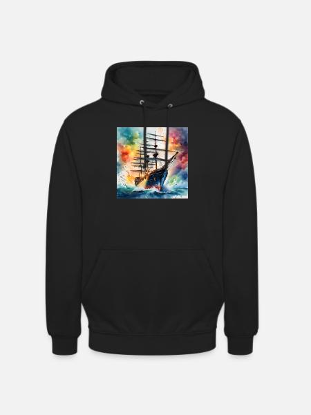 Sailing ship - Unisex Hoodie - black