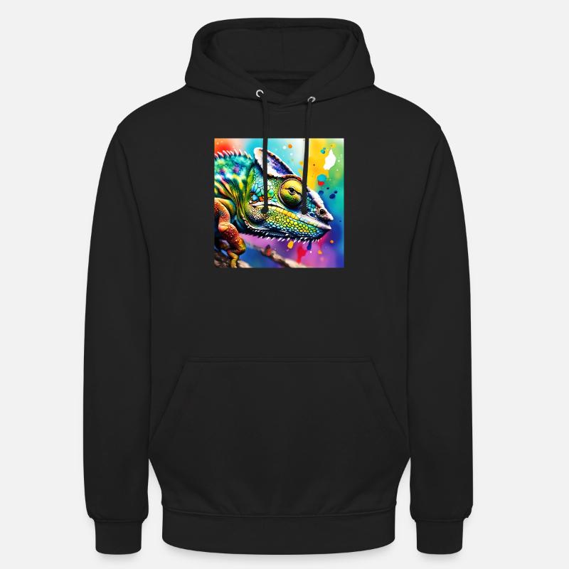 Couleur caméléon - Sweat-shirt à capuche unisexe - noir