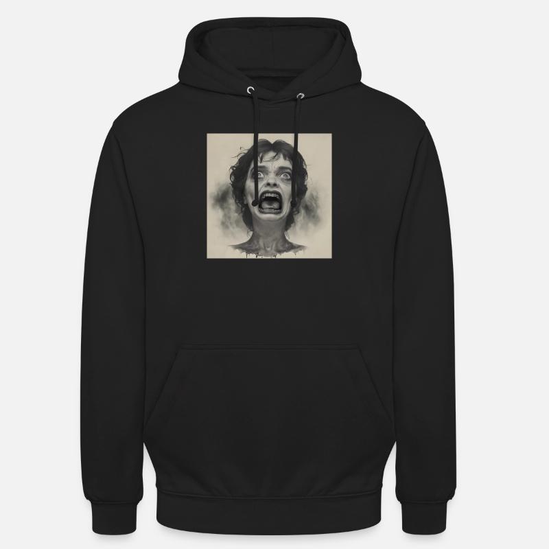 Consternation - Sweat-shirt à capuche unisexe - noir