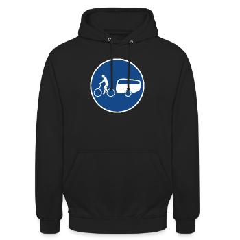 Bike Camper 2024 - Unisex Hoodie - Schwarz - Vorne - Alina (178cm) & Michal (187cm)