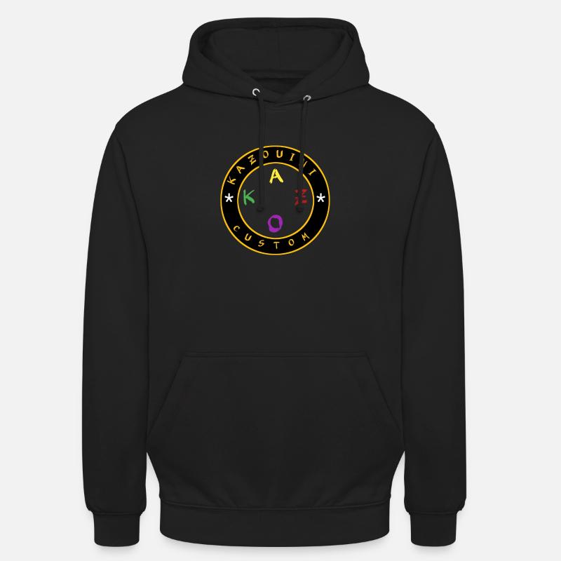 Kaz2 - Sweat-shirt à capuche unisexe - noir