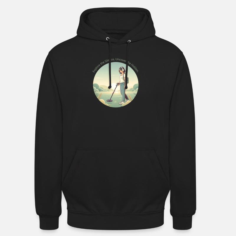 Ma passion la détection - Sweat-shirt à capuche unisexe - noir
