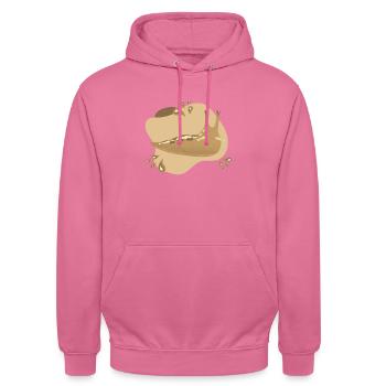 Slug - Unisex Hoodie - pink - Front - Alina (178cm) & Michal (187cm)