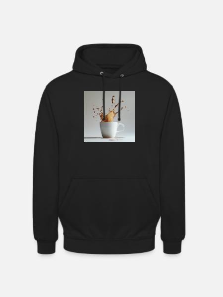 Kaffeetasse - Unisex Hoodie - Schwarz