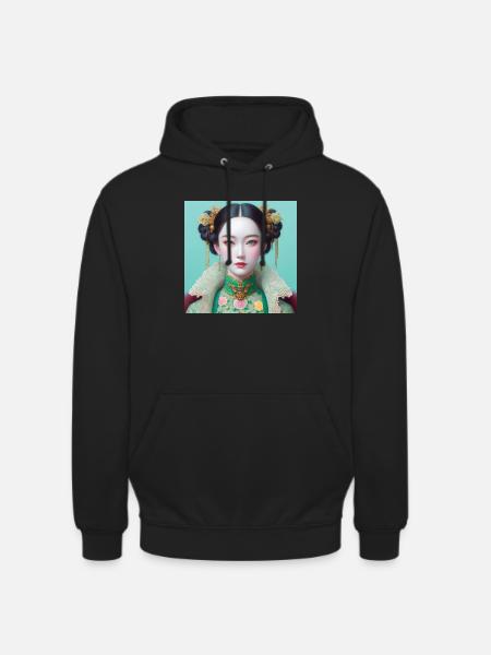 Fille papillon - Sweat-shirt à capuche unisexe - noir