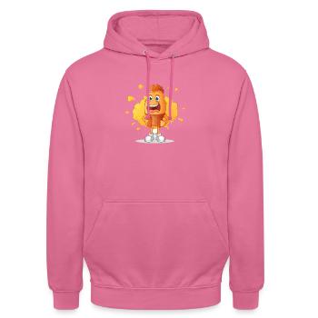 Cooler Dude - Unisex Hoodie - Pink - Vorne - Alina (178cm) & Michal (187cm)