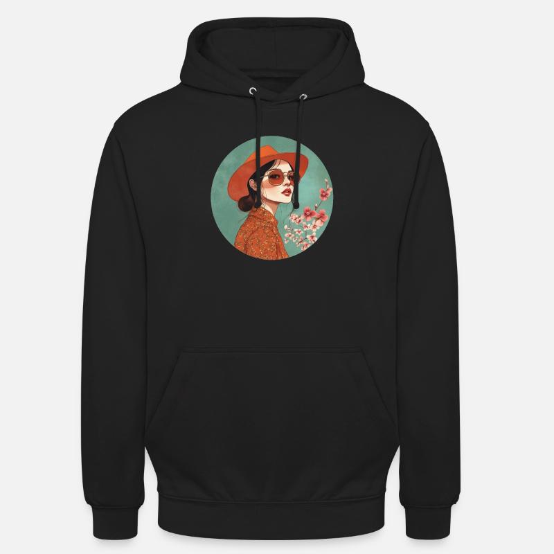 Stilvolle Eleganz: Zeitloser Boho-Chic! - Unisex Hoodie - Schwarz
