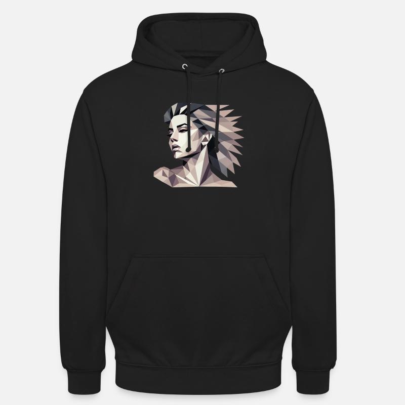 Design "Triangular reflect" - Unisex Hoodie - Schwarz