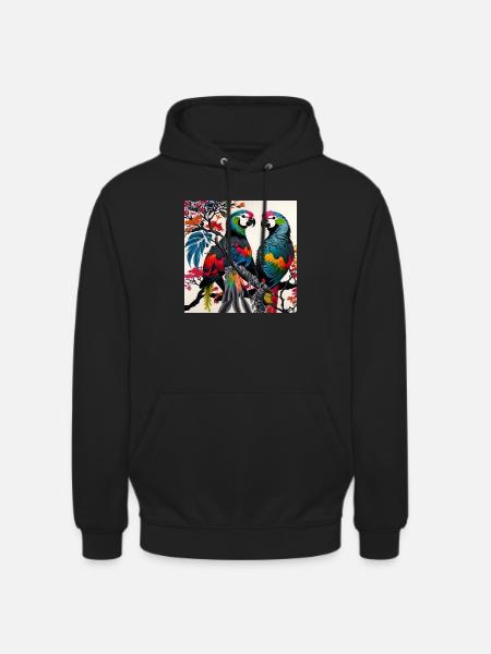 Parrots - Unisex Hoodie - black