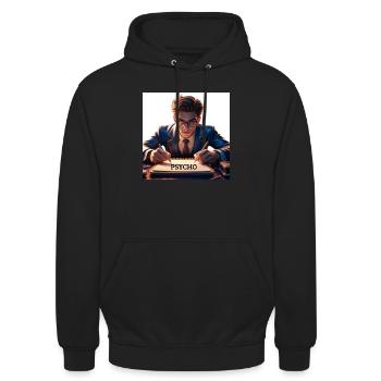 Psycho - Unisex Hoodie - Schwarz - Vorne - Alina (178cm) & Michal (187cm)
