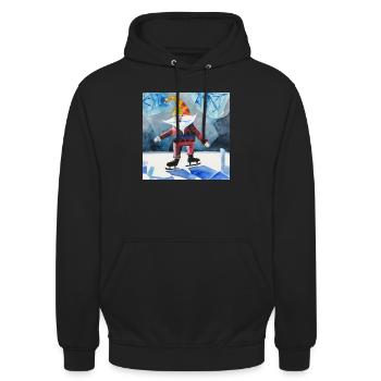 Die Wunder des Winters - Unisex Hoodie - Schwarz - Vorne - Alina (178cm) & Michal (187cm)
