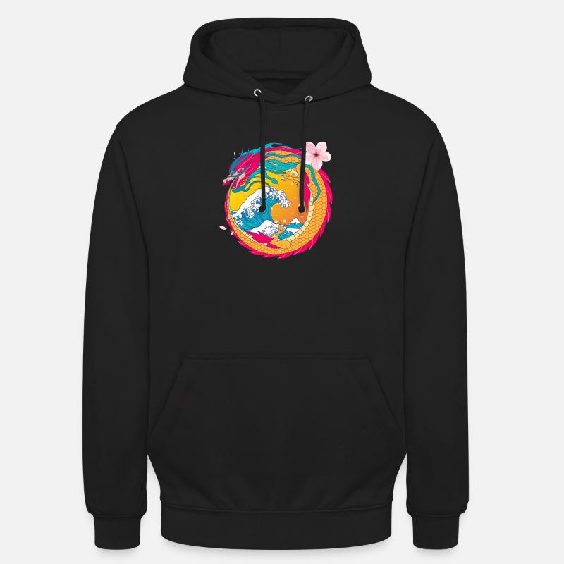 La danse du dragon - Sweat-shirt à capuche unisexe - noir