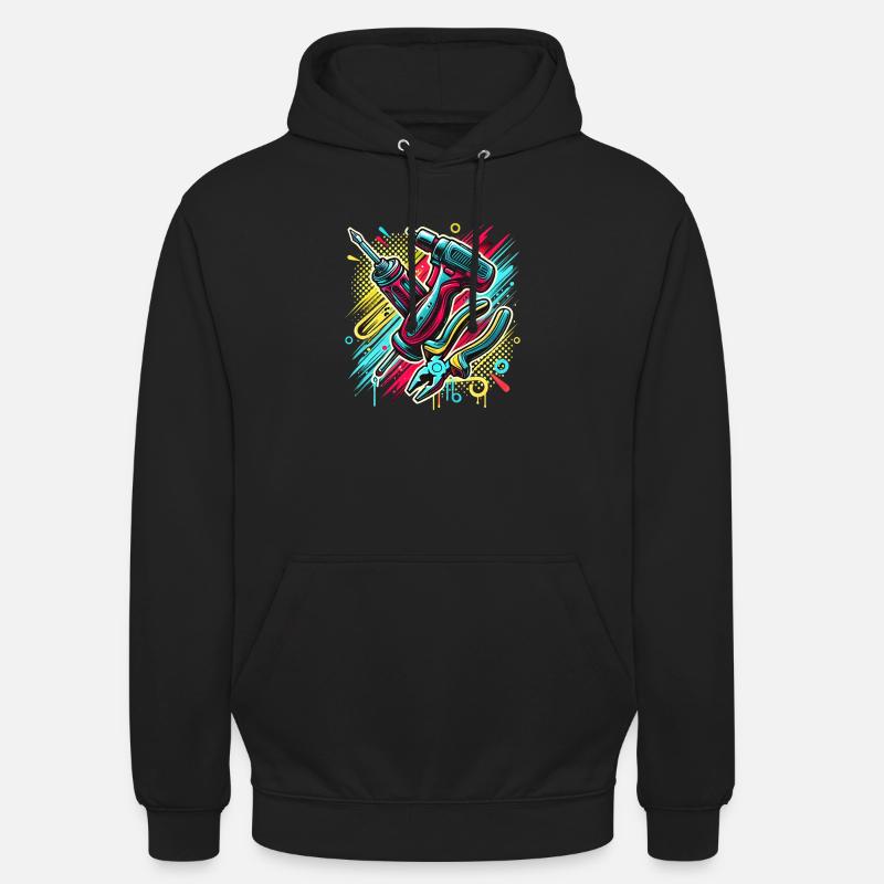 Handwerker Werkzeug - Unisex Hoodie - Schwarz