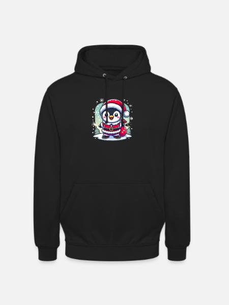 christmas penguin penguin christmas - Unisex Hoodie - black
