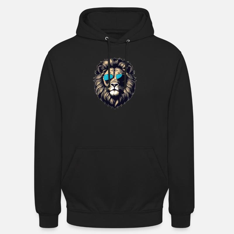 Nuances de la jungle - Sweat-shirt à capuche unisexe - noir