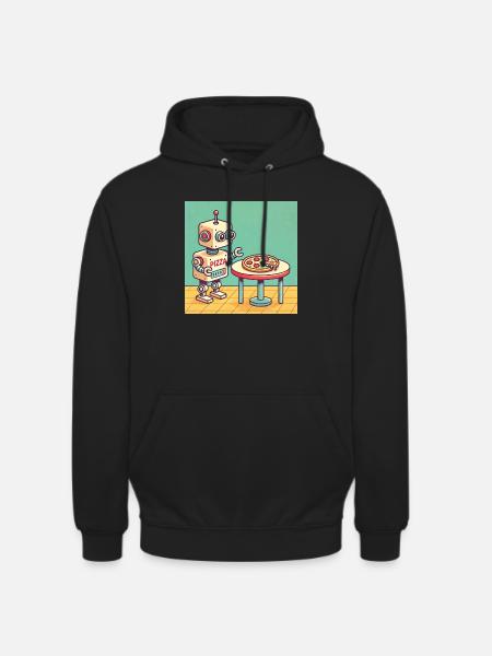 Pizza Bot - Unisex Hoodie - black