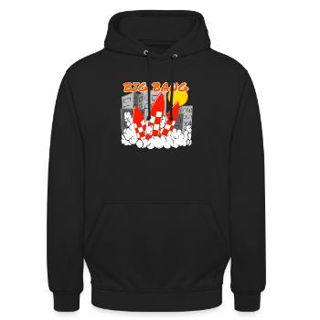 Big Bang - Unisex Hoodie - black - Front - Alina (178cm) & Michal (187cm)