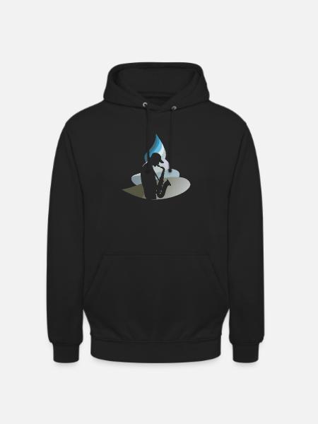 Saxophonist Jazz - Unisex Hoodie - black