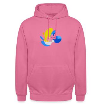 Pianist Piano - Unisex Hoodie - Pink - Vorne - Alina (178cm) & Michal (187cm)