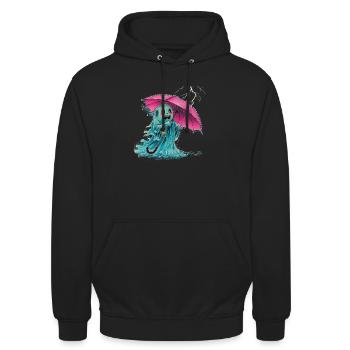 Geist - Unisex Hoodie - Schwarz - Vorne - Alina (178cm) & Michal (187cm)